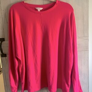 Dolman sleeve magenta top